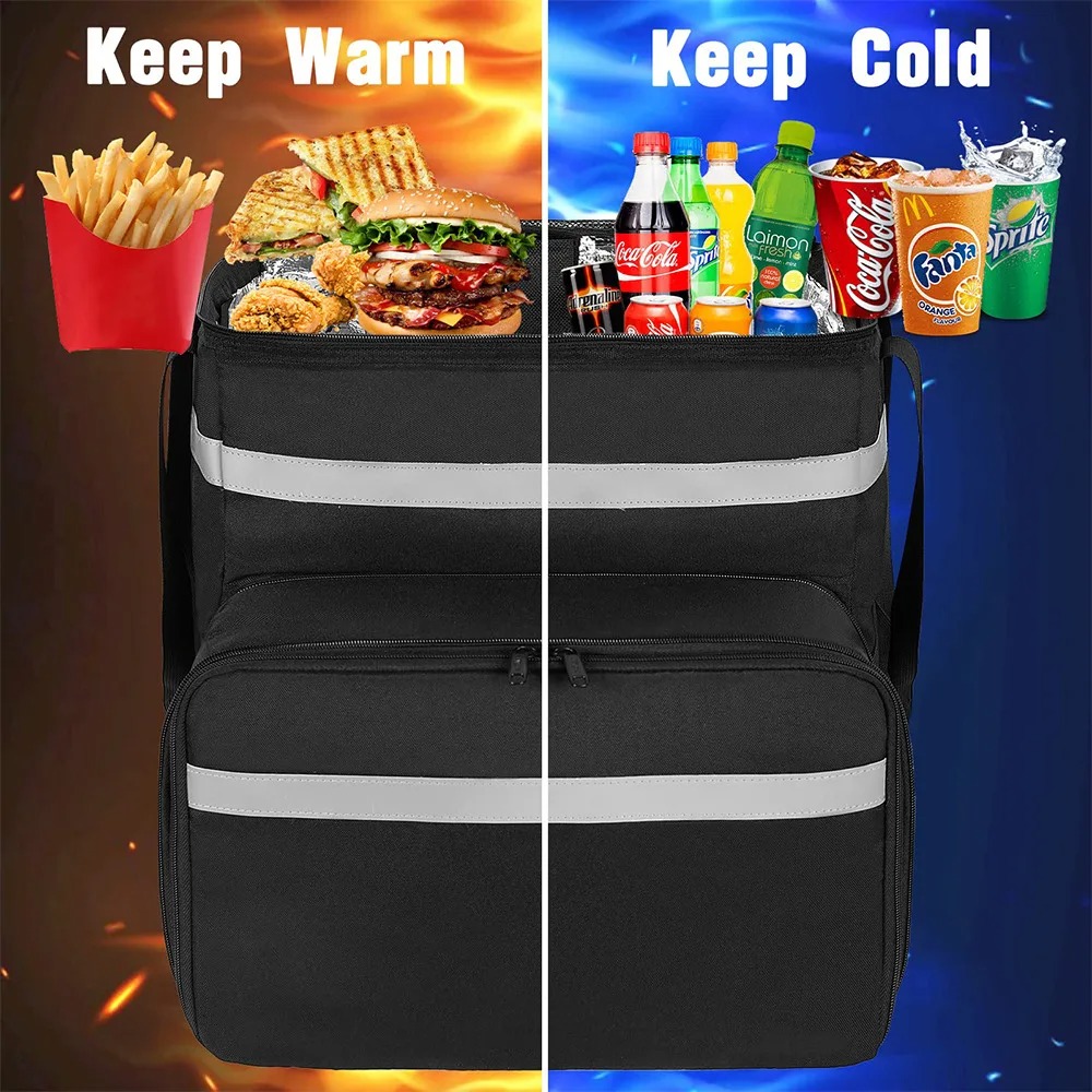56L Thermal Backpack Waterproof Thickened Cooler Bag Thermal Food Bag Refrigerator Box Fresh Keeping Food Delivery Backpack - Image 6