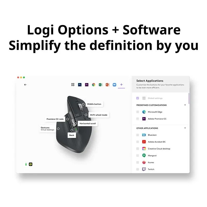 Logi tech MX Master 3S Wireless Bluetooth Mouse Bluetooth 2.4G Low Noise Ergonomic Design Mouse For Gaming Laptop Accessoires - Image 5