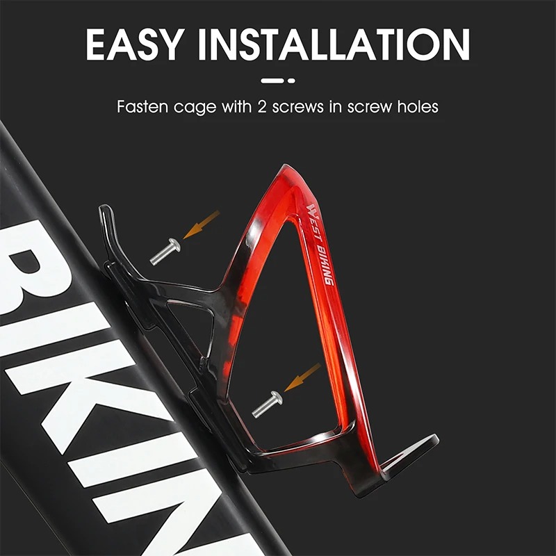 WEST BIKING Bicycle Water Bottle Cage Colorful Gradient Cycling Bottle Holder Ultralight MTB Road Bike Water Bottle Bracket - Image 4