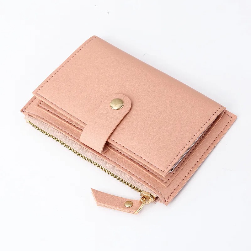 Women Men ID Card Holder PU Zipper Small Coin Purse Credit Card Holder Solid Color Business Cards Case Business Card Holder - Image 7