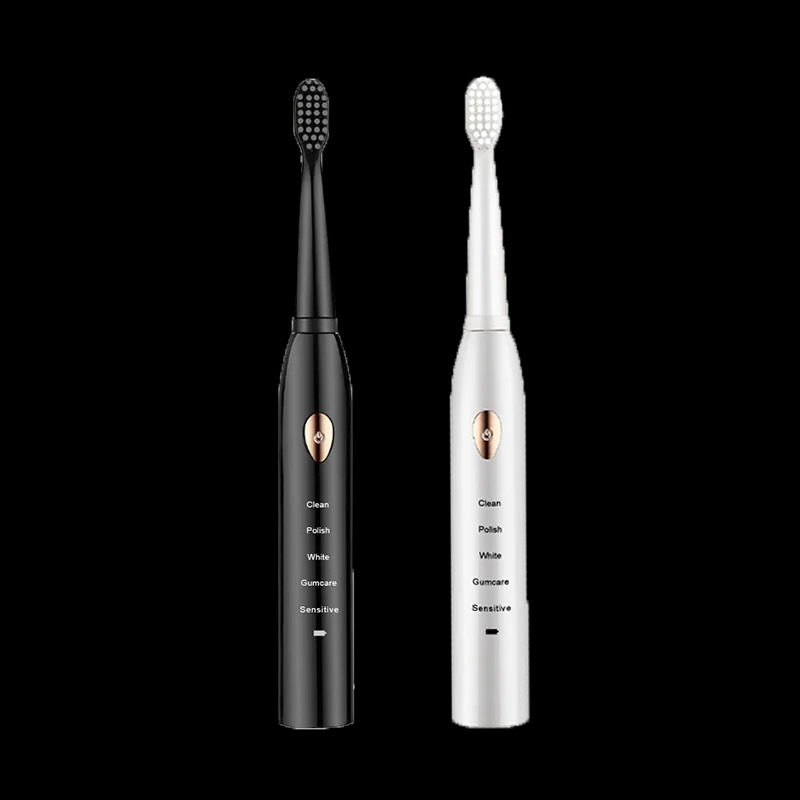 Jianpai Adult Black White Classic Acoustic Electric Toothbrush Adult 5-gear Mode USB Charging IPX7 Waterproof Acoustic Electric - Image 7