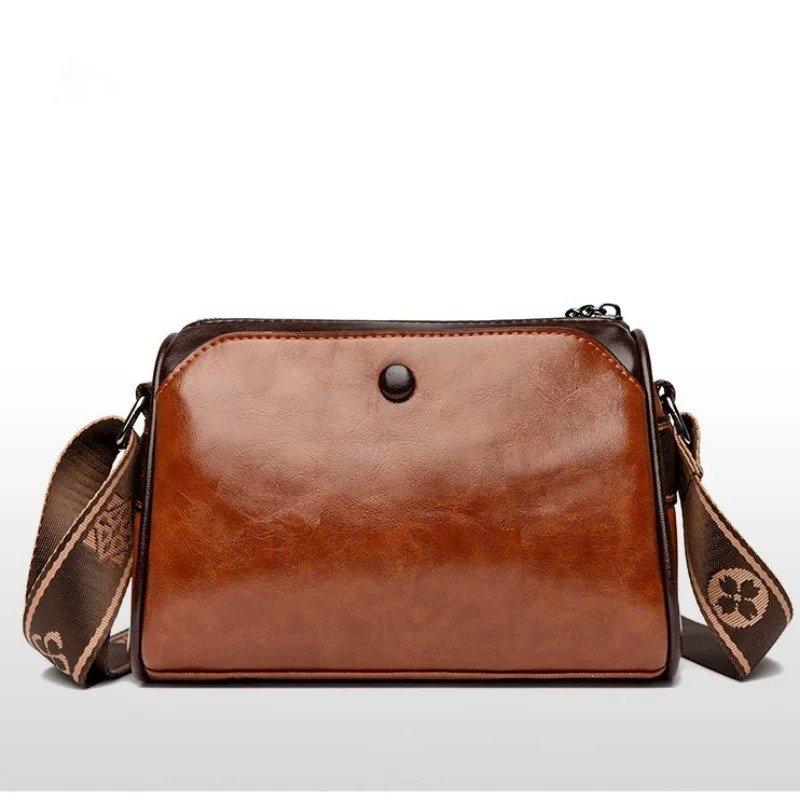 Women's shoulder bag Women's bag retro double-sided pillow bag large capacity solid color shoulder bag crossbody bag - Image 7