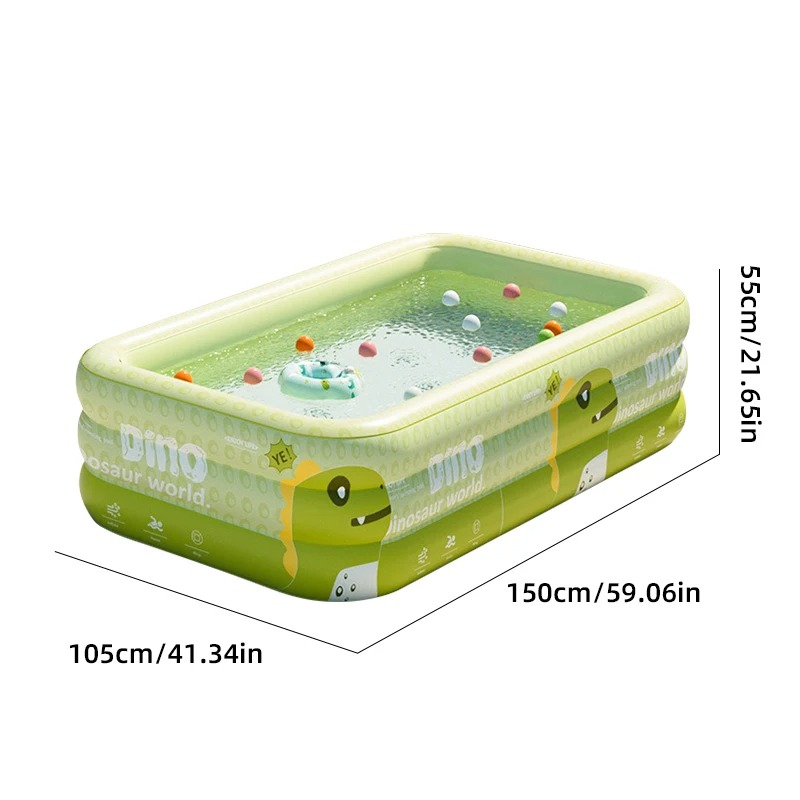 1.8-2.6M PVC Inflatable Swimming Pool Children's Cute Home Outdoor Large Pool for Family for Backyard Baby Indoor Bath Bathtub - Image 3