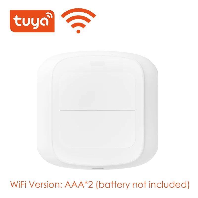 Tuya Wifi / Zigbee 2 Gang Wireless Hand -Remoter Scene Switch Button Controller Battery Powered Automation App Control Device - Image 7