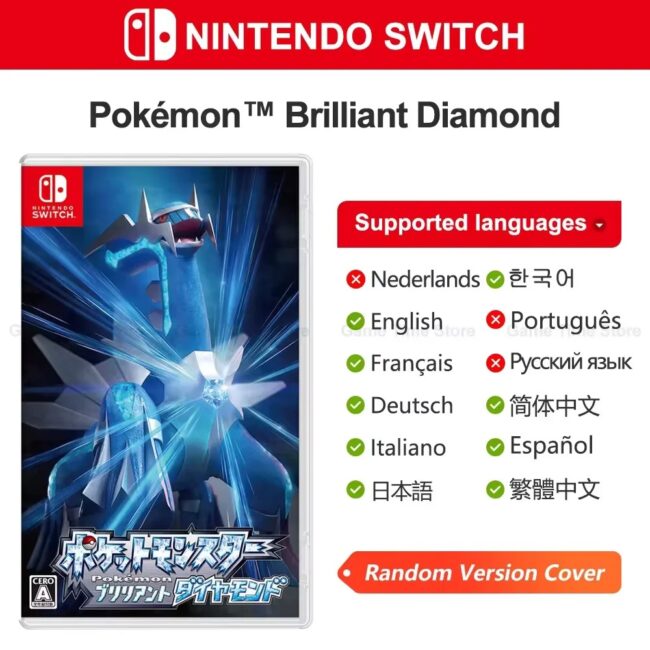 Pokemon Brilliant Diamond Shining Pearl Nintendo Switch Game Deals 100% Official Physical Game Card Action Genre RPG OLED Lite