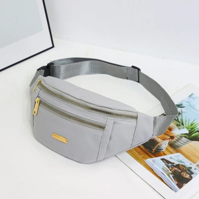 Fanny Pack for Women Men Water Resistant Large Hiking Waist Bag Pack Carrying All Phones for Running Walking Traveling