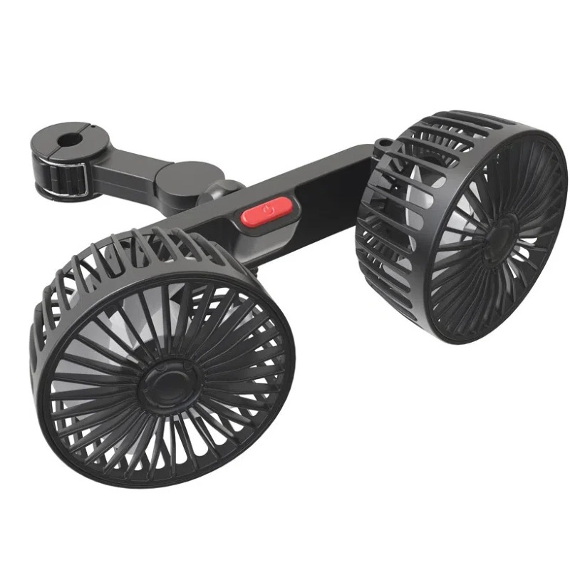 3-speed Car Seat Back Cooling Fan USB Charge Dual Head Fan 360 Degree Rotation Neck Cooler for Summer Car Accessories - Image 7