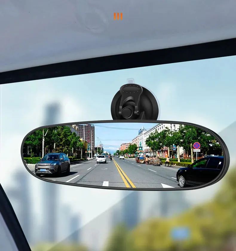 Universal Rearview Mirror Car-styling Interior Rear View Mirror Adjustable Suction Cup 360° Rotates Car Rear Mirror Accessories
