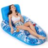 Inflatable Pool Float Adult - Pool Floaties Lounger Floats Raft Floating Chair Water Floaties for Swimming Pool Lake Lounge Floa