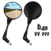 1 Pair Anti-fall Folding Round Motorcycle Side Rearview Mirrors M8 M10 for KTM Bike Rear View Mirror Holder for Scooter E-Bike