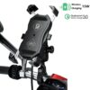 2022 Upgraded Motorcycle Phone Holder 15W Wireless Charger USB QC3.0 Fast Charging Bike Smartphone Stand 360 Cellphone Support For Bike, Motorcycle