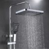 12 Inch Quality Set Rain Shower Head / Handheld Water Saving Shower Bathroom Handheld Three Mode Booster Shower Combination