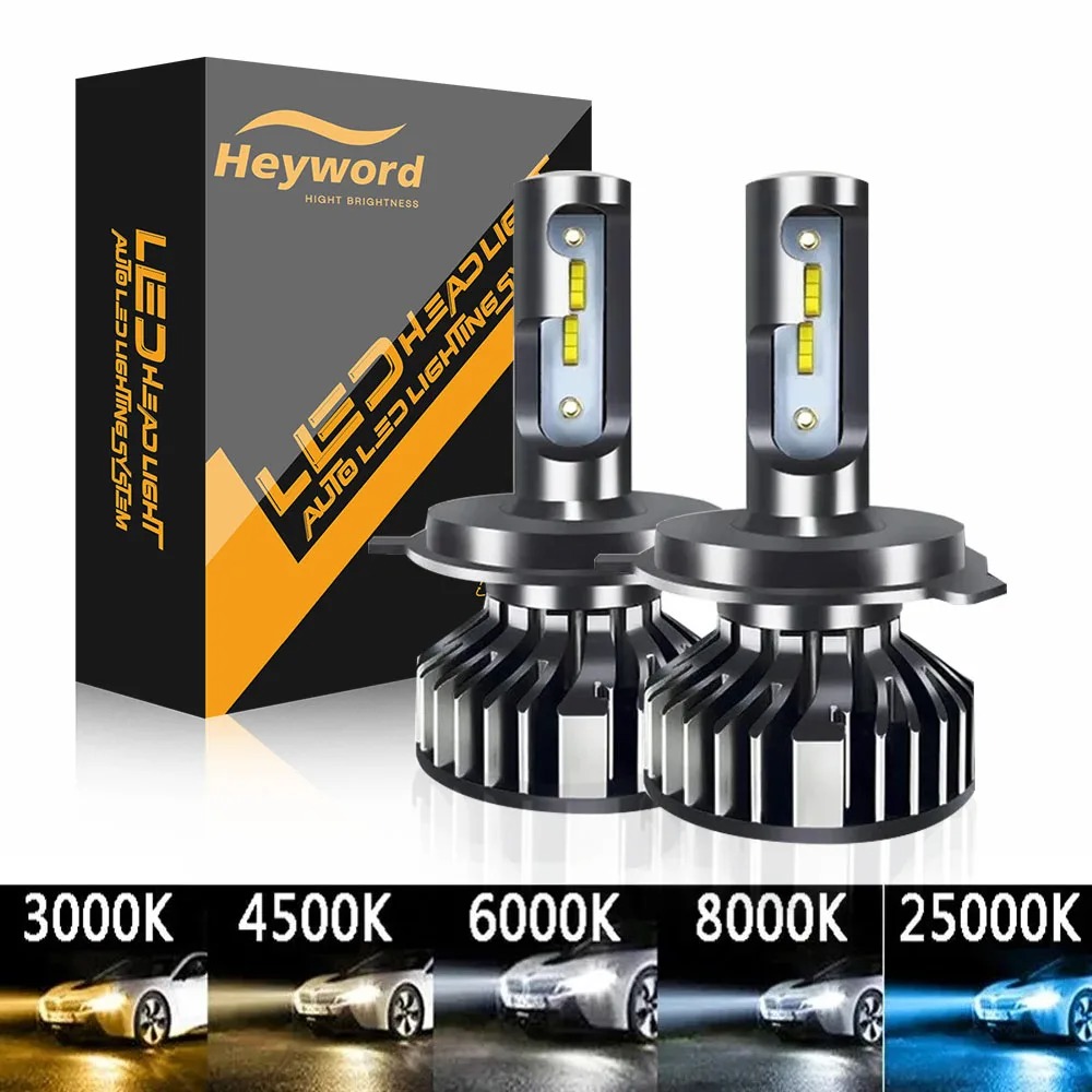 Heyword 26000lm 160W 1860 CSP chip 3000k/4300k/6000k/8000k Car LED Headlight h4 h7 h1 LED headlights 9005 H7 h11 led light