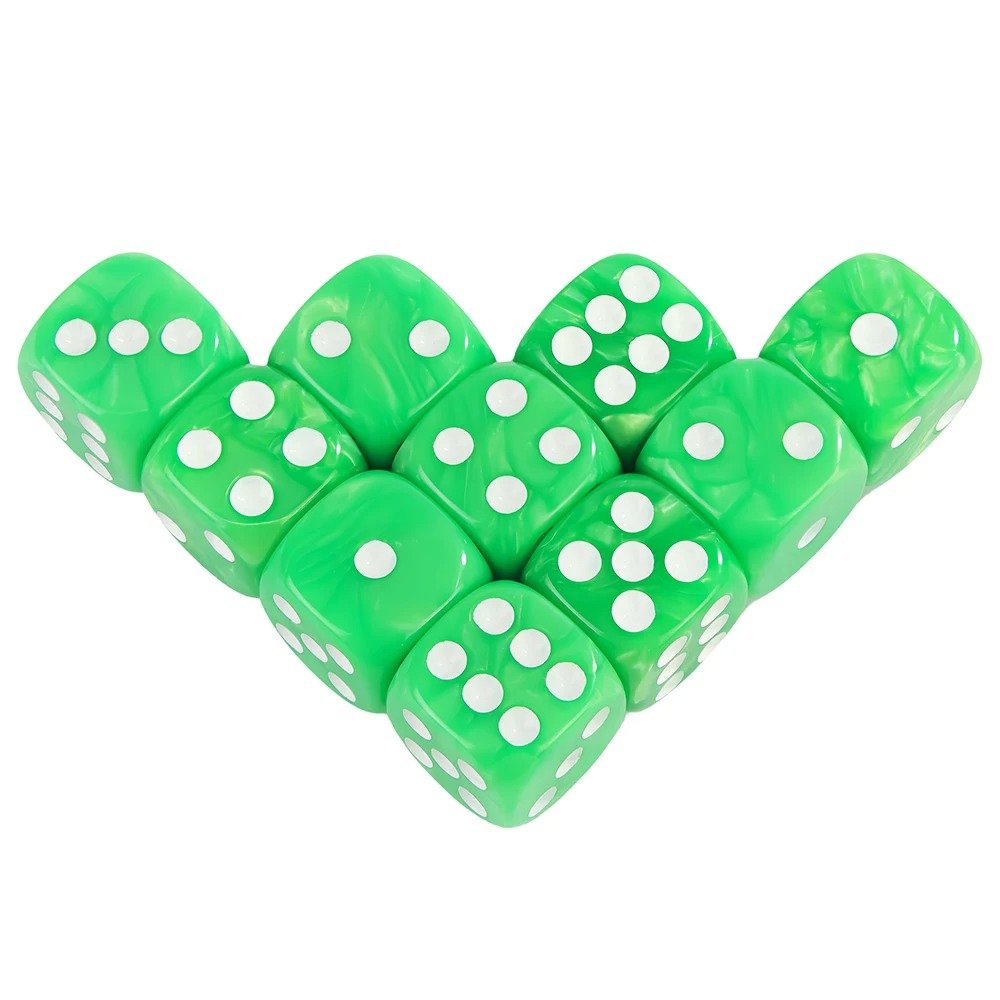 16MM Round Corner Game Dice Set 6-Sided Marble Acrylic Dices for Tabletop Game Gambling Entertainment Party - Image 10