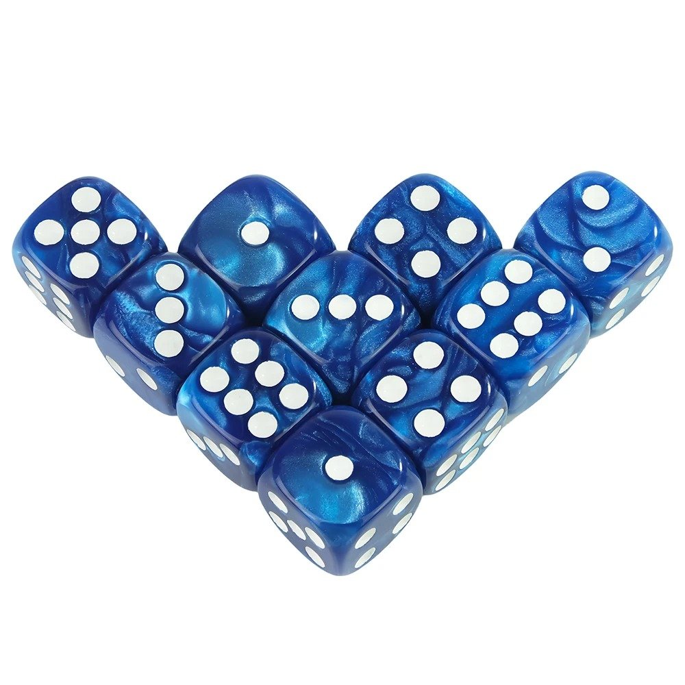 16MM Round Corner Game Dice Set 6-Sided Marble Acrylic Dices for Tabletop Game Gambling Entertainment Party - Image 11