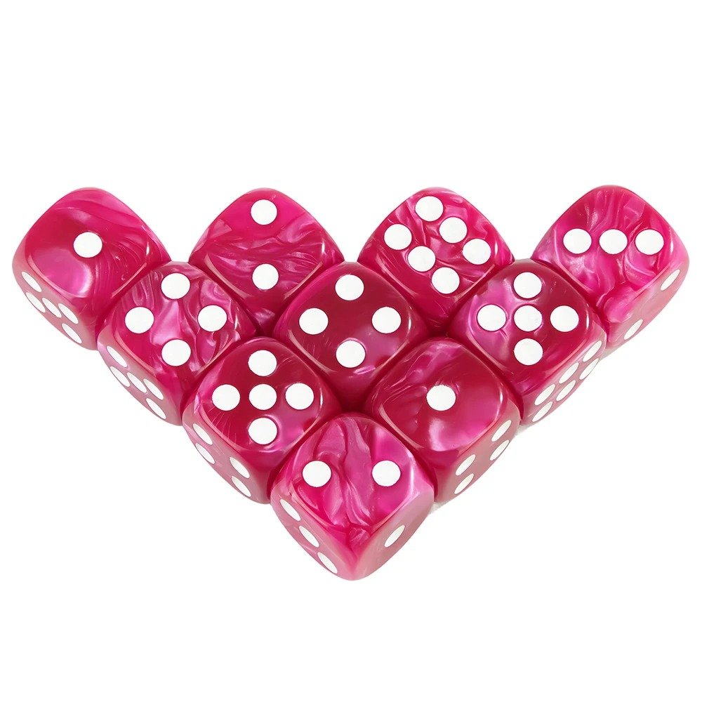 16MM Round Corner Game Dice Set 6-Sided Marble Acrylic Dices for Tabletop Game Gambling Entertainment Party - Image 15