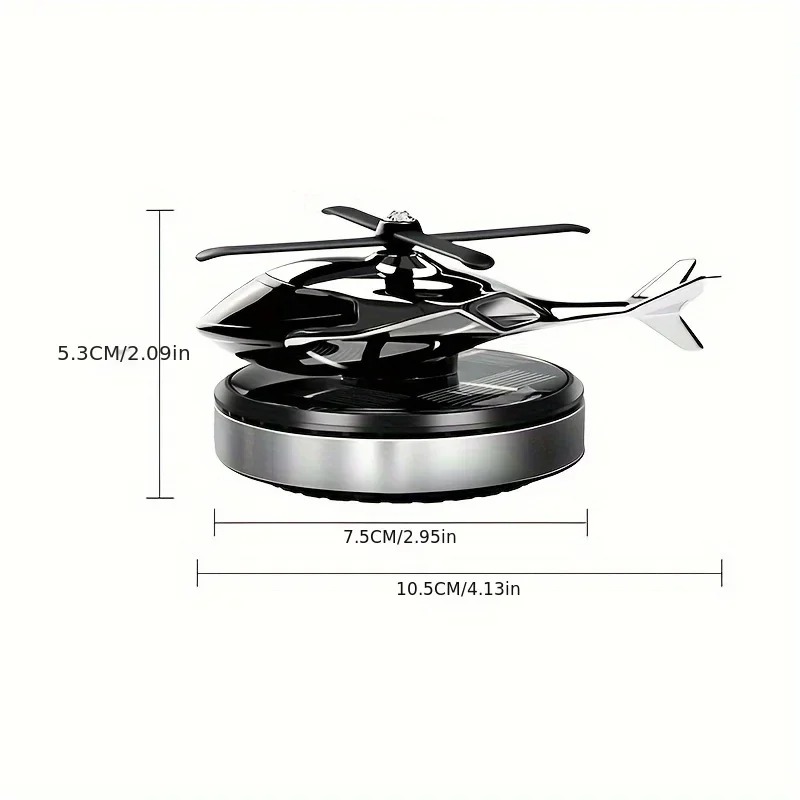Helicopter Styling Solar Car air freshenerDecorative Aromatherapy Car interior accessories Propeller rotary perfume diffuser - Image 2
