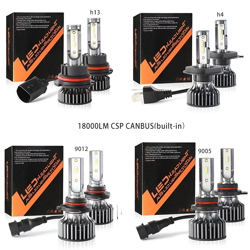 Heyword 26000lm 160W 1860 CSP chip 3000k/4300k/6000k/8000k Car LED Headlight h4 h7 h1 LED headlights 9005 H7 h11 led light - Image 3