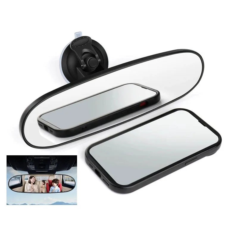 Universal Rearview Mirror Car-styling Interior Rear View Mirror Adjustable Suction Cup 360° Rotates Car Rear Mirror Accessories - Image 2