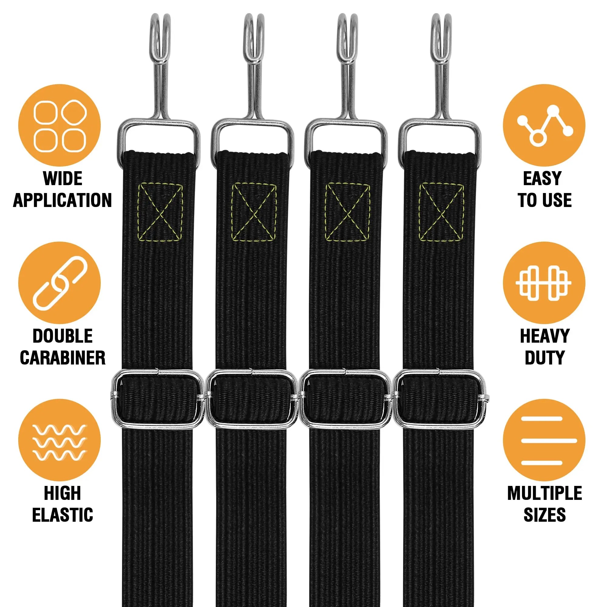 Motorcycle Elastics Rubber Luggage Rope Cord Hooks Bikes Rope Tie Auto Luggage Roof Rack Strap Fixed Band Hook Car Accessories - Image 3