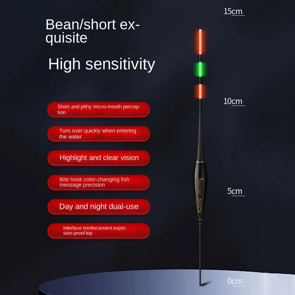 Smart Led Fishing Float Highly Sensitive Remind Buoy Gravity Sensor Glowing Electric Night Fishing Strobe Long Tail - Image 6