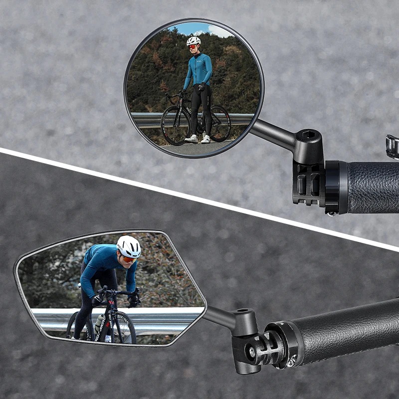WEST BIKING Bicycle Mirror Anti Glare Handlebar End 360 Rearview Mirror Wide Angle High-Definition Bike Safety Side Mirror - Image 4