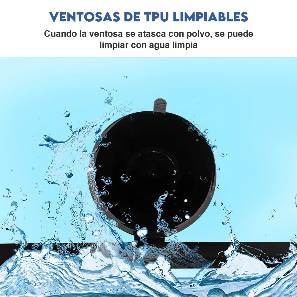 Wide-angle Interior Car Mirror with Suction Cup 240 X 65mm, Universal 360° Rotates Rear View Mirror - Image 5