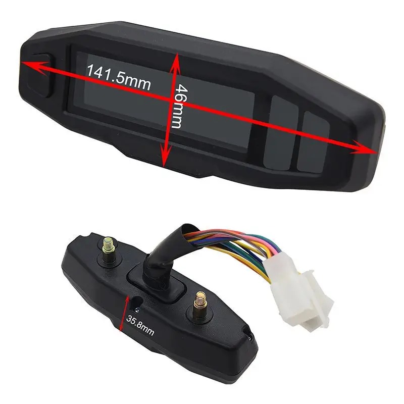 Universal Digital Motorcycle Speedometer Oil Gauge Tachometer Meters Instrument Cluster Turn Signal Light Indicator - Image 7