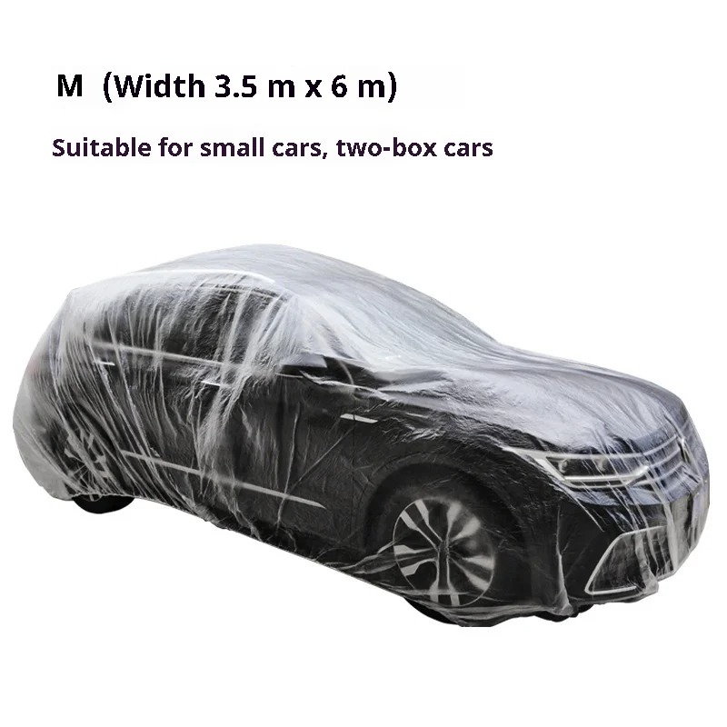 "Uv-Resistant" Premium Transparent Pe Car Cover - Waterproof, Dustproof & Scratch-Resistant For All Vehicles - Image 8