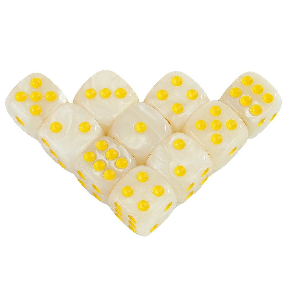16MM Round Corner Game Dice Set 6-Sided Marble Acrylic Dices for Tabletop Game Gambling Entertainment Party - Image 8